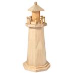 Houten vuurtoren, 25 cm. Vuurtoren, Hobby en Vrije tijd, Ophalen of Verzenden, Nieuw