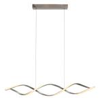 Design hanglamp zilver, Kuno, 45W, 3000K LED, 3-staps, Design, Nieuw, Ophalen of Verzenden, Metaal