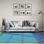 vidaXL Vloerkleed OVIEDO laagpolig 200x200 cm turquoise, Huis en Inrichting, Stoffering | Tapijten en Kleden, Verzenden, Nieuw