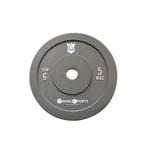 Olympische rubberen halterschijf 5 kg - grijs - Ø 45cm -..., Ophalen of Verzenden, Nieuw