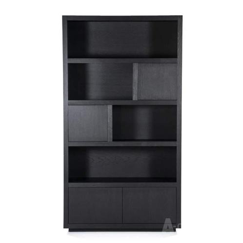 Kabinet Helsinki - 120cm - Zwart - 95724 - bergkasten, Huis en Inrichting, Kasten | Buffetkasten, Nieuw, Overige materialen