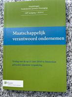 Maatschappelijk verantwoord ondernemen – 2010-2, Gelezen, Verzenden, Nederland, Juridisch en Recht