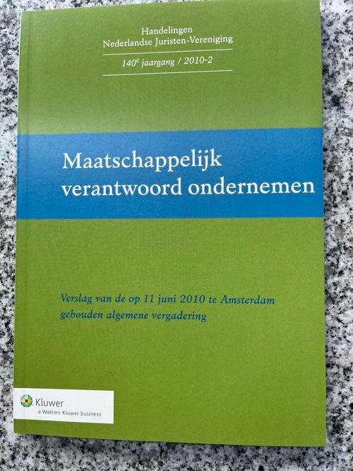 Maatschappelijk verantwoord ondernemen – 2010-2, Boeken, Politiek en Maatschappij, Juridisch en Recht, Nederland, Gelezen, Verzenden