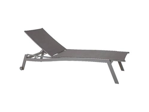 Stern nligstoel met aluminium frame - Grafiet/zilvergrijs, Tuin en Terras, Tuinstoelen, Ophalen of Verzenden