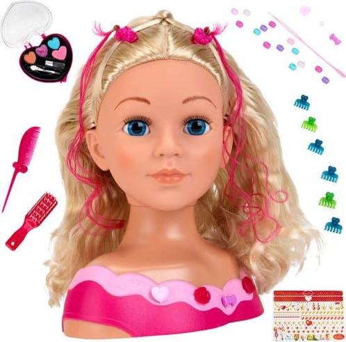 Klein Toys - Styling star - kaphoofd Emma - incl. cosmetica, Kinderen en Baby's, Speelgoed | Poppen, Zo goed als nieuw, Ophalen of Verzenden