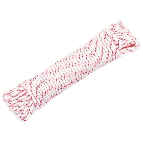 vidaXL Trekkoord startkoord wit en rood Ø3 mm 10 m nylon, Doe-het-zelf en Verbouw, IJzerwaren en Bevestigingsmiddelen, Nieuw, Verzenden