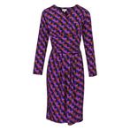 Milano Italy • getailleerde jurk • 36, Verzenden, Paars, Maat 36 (S), Milano Italy