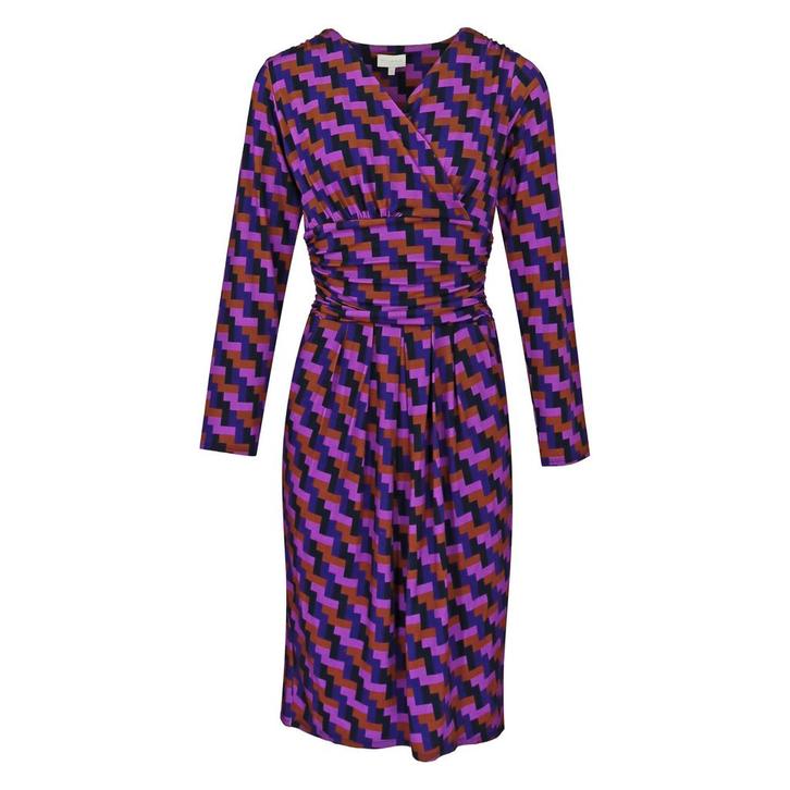 Milano Italy • getailleerde jurk • 36, Kleding | Dames, Jurken, Paars, Nieuw, Maat 36 (S), Verzenden