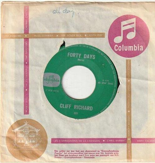 Cliff Richard - Forty days + Yarriva (Vinylsingle), Cd's en Dvd's, Vinyl Singles, Verzenden