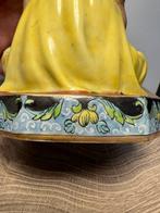 Beeldje, Art Deco Italian Orientalist Polychrome Ceramic, Antiek en Kunst