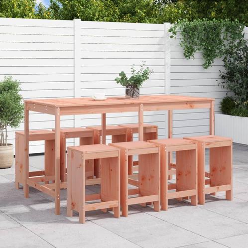vidaXL 9-delige Tuinset massief douglashout, Tuin en Terras, Tuinsets en Loungesets, Tuinset, Nieuw, Meer dan 8 zitplaatsen, Verzenden