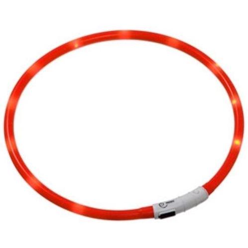LED EASYDOG halsband - oranje - inkortbaar 20 tot 70 CM - op, Dieren en Toebehoren, Honden-accessoires, Nieuw, Ophalen of Verzenden