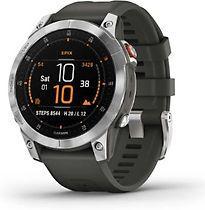 Garmin epix (Gen 2) 47 mm grijs met grijze polsband [wifi,, Telecommunicatie, Mobiele telefoons | Toebehoren en Onderdelen, Gebruikt
