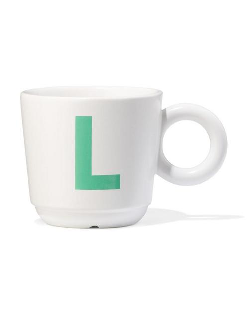 HEMA Mok 280ml letter L van €3.99 voor €2.99 sale, Huis en Inrichting, Keuken | Servies, Nieuw, Verzenden