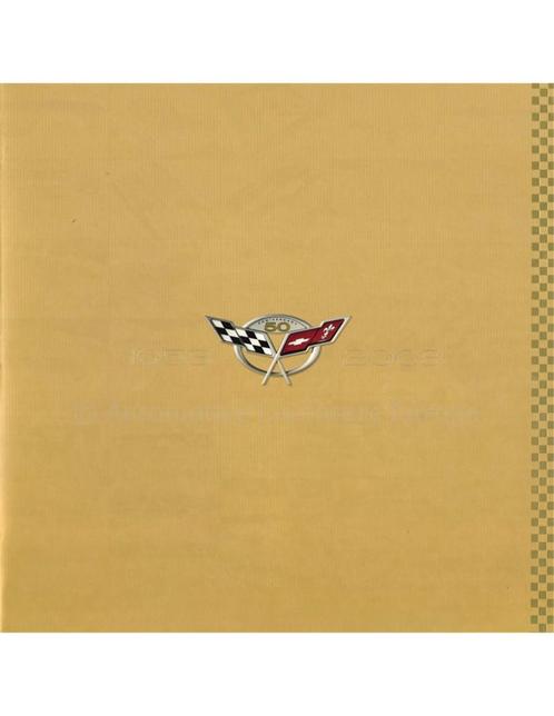 2003 50 YEAR ANNIVERSARY CHERVOLET CORVETTE BROCHURE ENGELS, Boeken, Auto's | Folders en Tijdschriften, Chevrolet