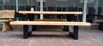 Picknicktafel met een stalen frame Douglas hout picknickset