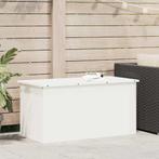 vidaXL Buitenopslagdoos Wit 100 x 50.5 x 50 cm Koudgewalst, Huis en Inrichting, Woonaccessoires | Kisten, Verzenden, Nieuw