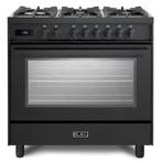 Elba EX 966 MLAA 90cm antraciet gasfornuis2999, Ophalen of Verzenden, Nieuw