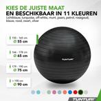 Tunturi Anti Burst Fitness bal met Pomp - Yoga bal 55 cm -, Ophalen of Verzenden, Zo goed als nieuw