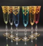 Artemisia - Champagne fluitje (6) - Goudhart - Kristal, Antiek en Kunst