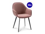 Veiling - Armstoel Cal (set van 36) Velvet - Velours - Oud R, Huis en Inrichting, Stoelen, Nieuw