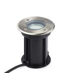 Grondspot | Ranex (Led, 230 lm, Geborsteld staal, Rond), Verzenden, Nieuw