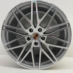 Porsche Cayenne E3 II ORIGINELE 21 RS Spyder zilver + banden, Auto-onderdelen, Banden en Velgen, Ophalen, Gebruikt, Banden en Velgen