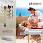 tectake® 3-zone massagetafel - Draagvermogen 250 kg - Mobiel, Verzenden, Nieuw