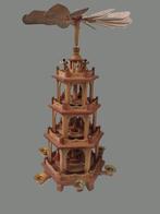 Kerstbeeldje - Draaiende kerstpiramide, 4 verdiepingen - 58, Antiek en Kunst