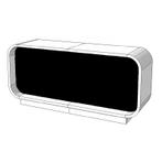 Super high glossy toonbank duotone black C-PEC-017-COMP 220