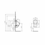 Urinoir Chicago Pack, Doe-het-zelf en Verbouw, Sanitair, Ophalen of Verzenden, Nieuw