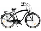 Herenfiets - beach cruiser - 28 - 3 versnellingen - zwart, Ophalen of Verzenden, Nieuw