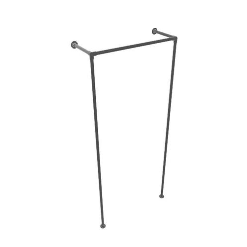 Industrieel Kledingrek Torcy | Zwart 33.7 mm | Vloer/Wand |, Kleding | Dames, Kledingrekken, Ophalen of Verzenden