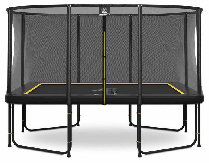 Magic Circle Pro Fiber Black Rechthoekige Trampoline 244 x, Kinderen en Baby's, Speelgoed | Buiten | Trampolines, Nieuw, Ophalen of Verzenden