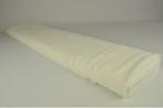 Gebroken wit chiffon stof  - 15 of 50 meter rol, 120 cm of meer, Wit, Ophalen of Verzenden, Polyester