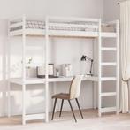 vidaXL Hoogslaper zonder matras massief grenenhout wit, Eenpersoons, Verzenden, Wit, Nieuw