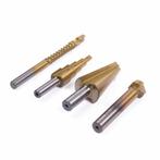 Hofftech Boorset multi set - HSS profi - 4-delig - veelzi..., Doe-het-zelf en Verbouw, Gereedschap | Boormachines, Ophalen of Verzenden