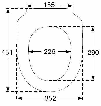 Pressalit 300 + Closetzitting Soft-Close Wit, Doe-het-zelf en Verbouw, Sanitair, Ophalen of Verzenden