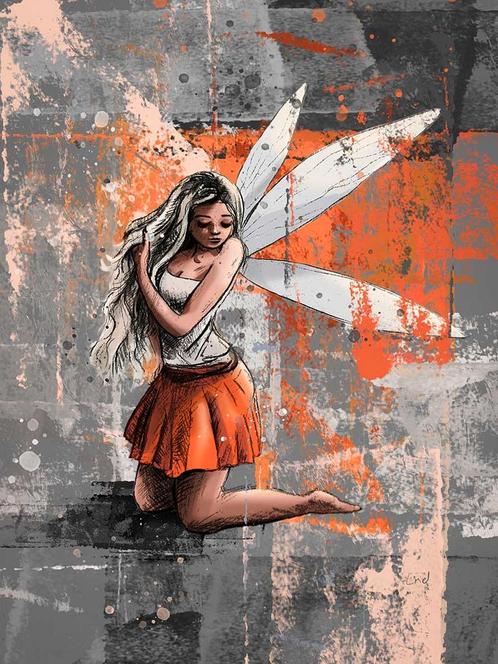 Fotobehang - Muurcirkel of Print op Doek, Diensten en Vakmensen, Kunstenaars en Portretschilders, Tekeningen, Uitvoerende kunsten