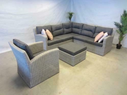 te velde tuinmeubelen cancun hoekloungeset elements, Tuin en Terras, Tuinsets en Loungesets, Bank, Hocker, Stoel, 6 zitplaatsen