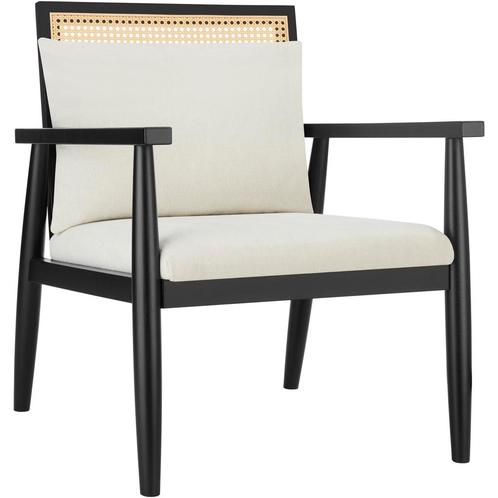 Loungestoel Manuela met Weens vlechtwerk en extra kussen - w, Huis en Inrichting, Stoelen, Verzenden
