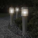 vidaXL Buitenvloerlamp 60 cm roestvrijstaal zilverkleurig, Tuin en Terras, Verzenden, Nieuw