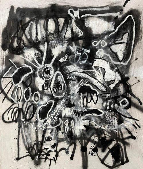 Daniel Palchucán - Ee (Azul) - XXL, Antiek en Kunst, Kunst | Schilderijen | Modern