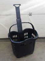 Trolley, Boodschappenmand, Winkelmand met 2 wielen, zwart 43