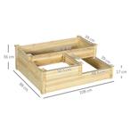 TRUUSK Verhoogd Bed 3-traps Plantenbed Bloembak Kruidenbed P, Verzenden, Nieuw