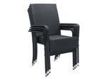 Veiling - Polyrotan Tuinstoelen Yoro - 4-delig - Zwart - Sta, Nieuw
