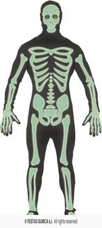 Glow In The Dark Morphsuit Skelet, Ophalen of Verzenden, Nieuw