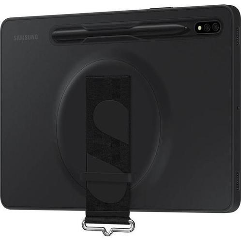 Samsung Galaxy Tab S8 - Siliconen Hoesje met Strap  - Zwart, Hobby en Vrije tijd, Overige Hobby en Vrije tijd, Zo goed als nieuw