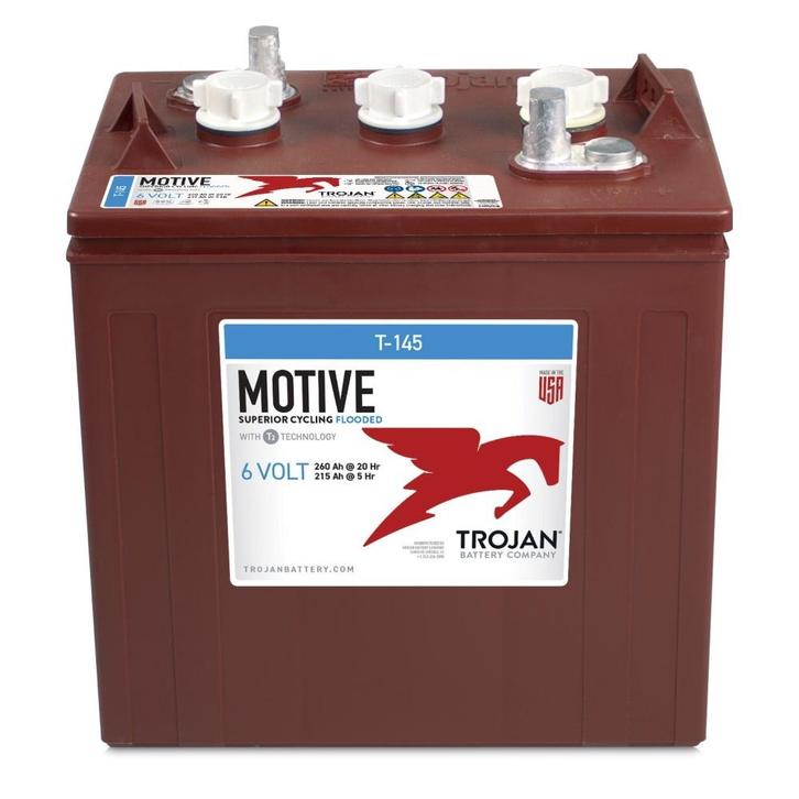 Trojan T-145 Deep-Cycle accu 6 volt 260 ah, Zakelijke goederen, Machines en Bouw | Heftrucks en Intern transport, Ophalen of Verzenden