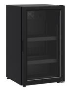 Glasdeur Koelkast Tafelmodel 136L Zwart, Witgoed en Apparatuur, Ophalen of Verzenden, Nieuw